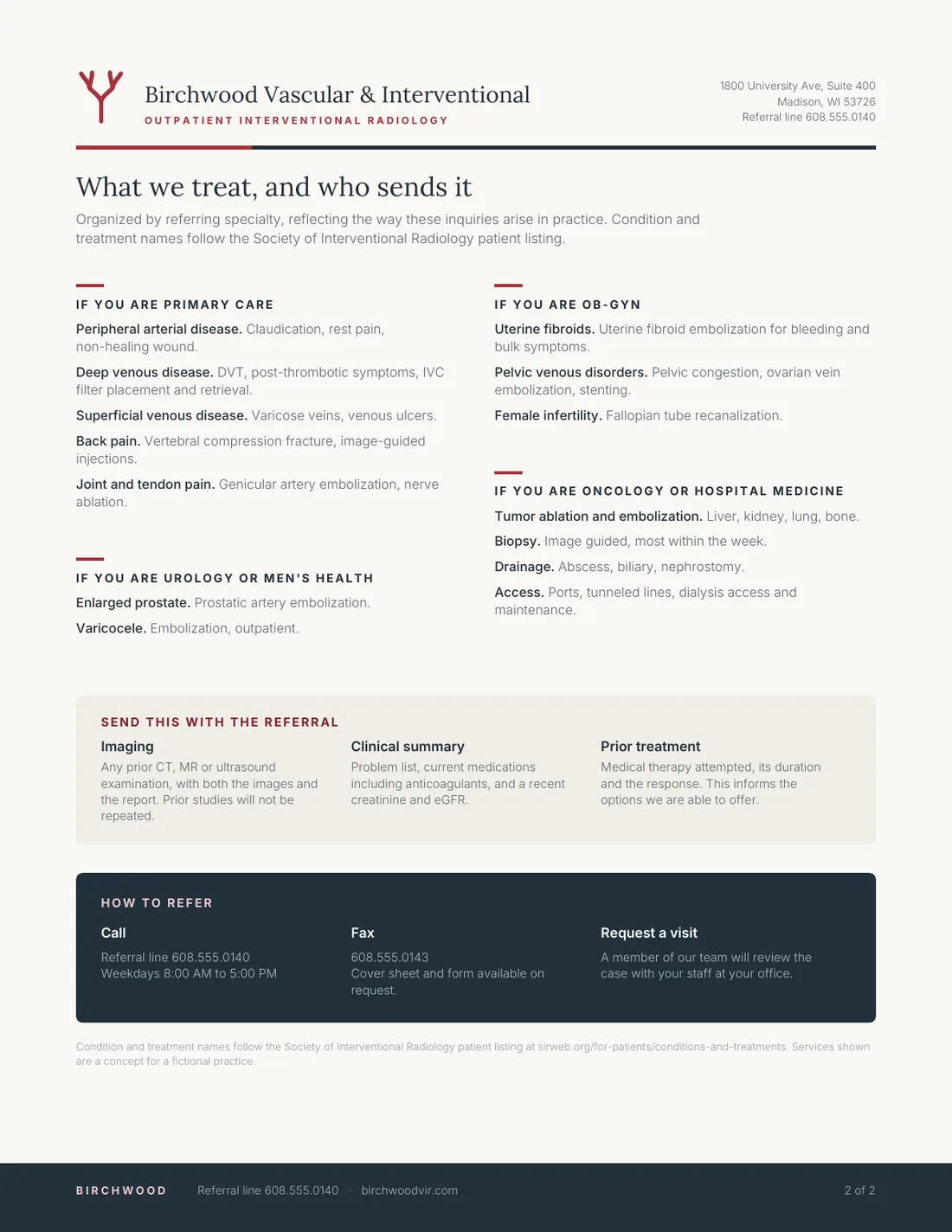 Capabilities sheet